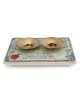 Art in Clay Limited Edition Handmade Ceramic Shabbat Candleholder Tray